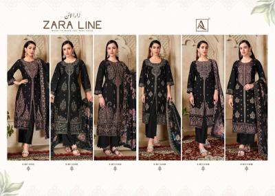 Alok suits zara line dress material in wholesale rate in mumbai